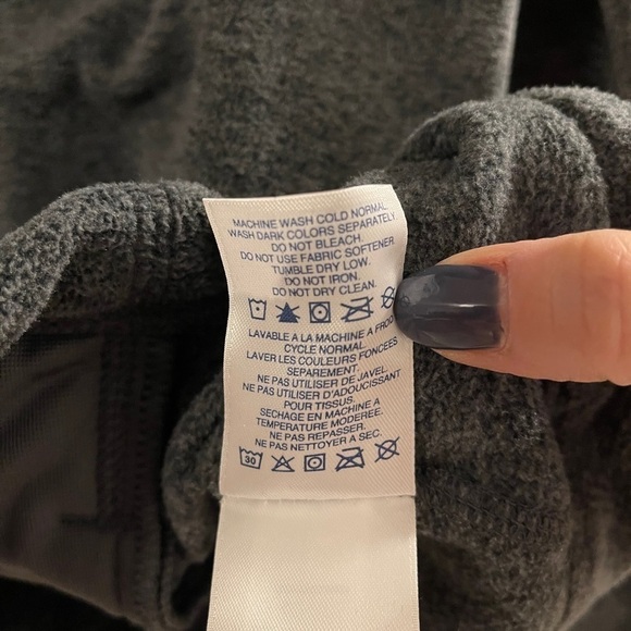 Heather gray zipper fleece - Picture 5 of 5